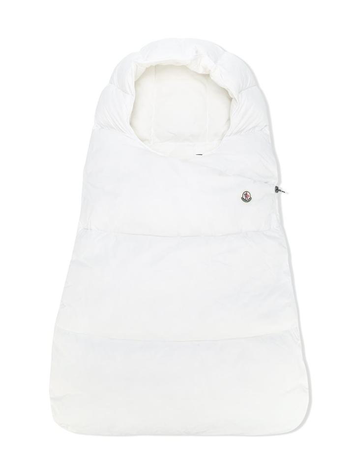 Moncler Kids Padded Sleeping Bag, White