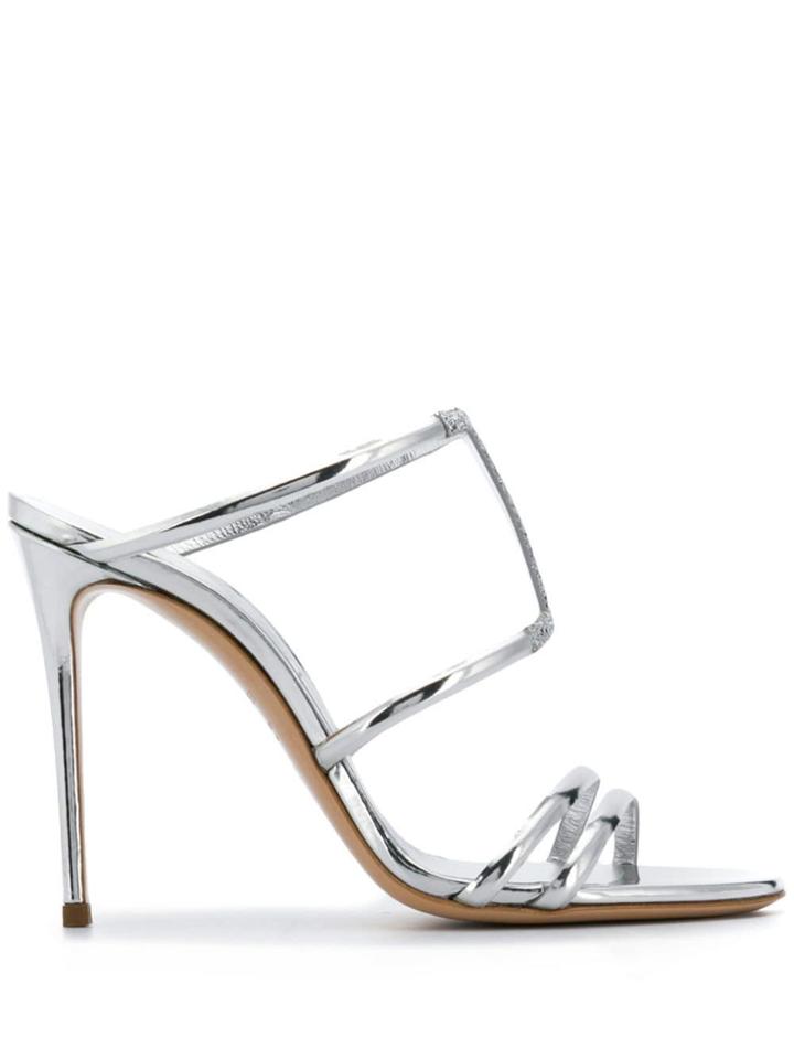 Casadei T-bar Sandals - Silver