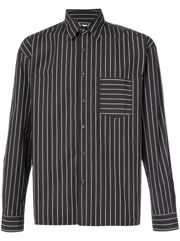The Celect Striped Shirt - Black