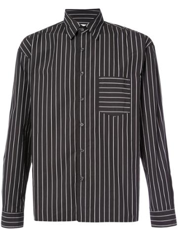 The Celect Striped Shirt - Black