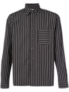 The Celect Striped Shirt - Black