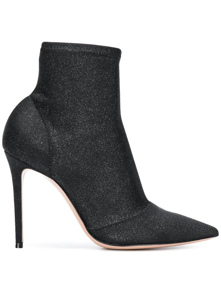 Gianvito Rossi Stiletto Sock Boots - Black