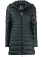 Save The Duck Fitted Padded Coat - Green