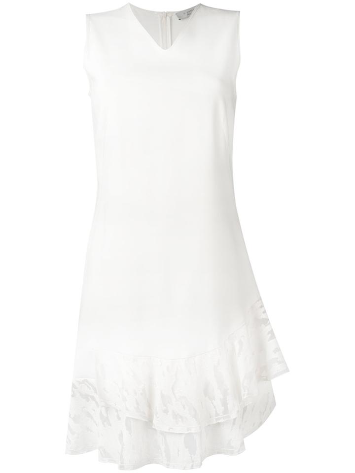 D.exterior Frill-trim Shift Dress - White