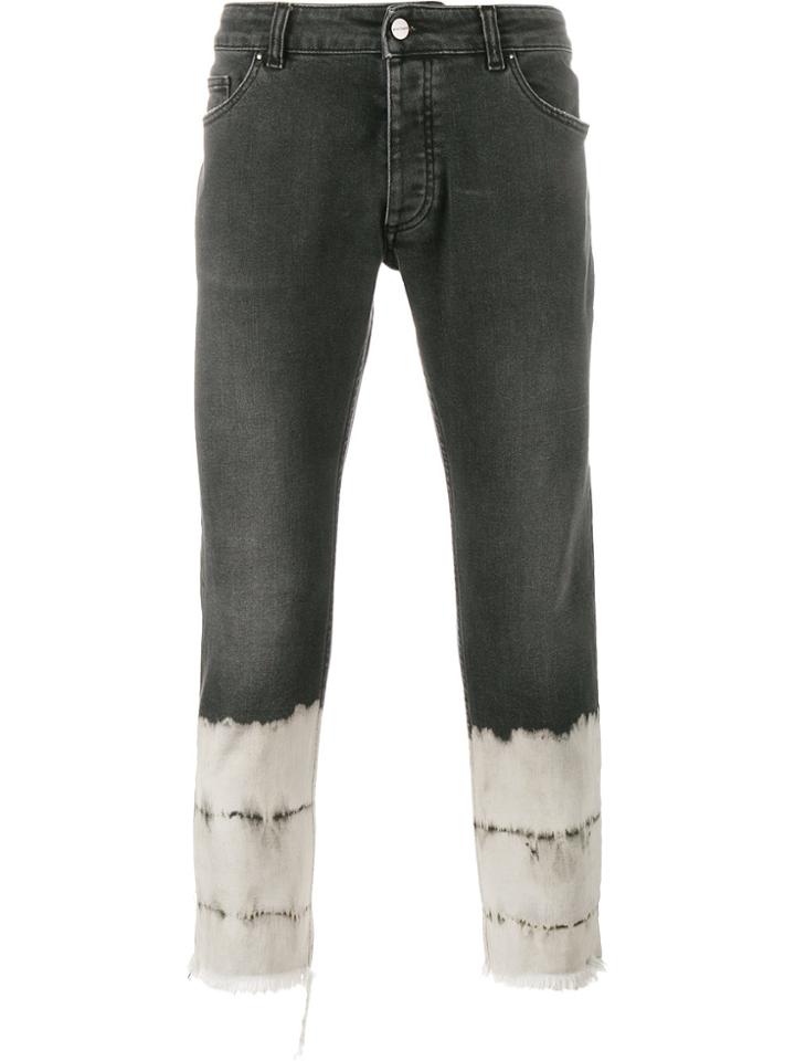 Palm Angels Cropped Jeans - Black