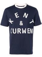 Kent & Curwen Logo Embroidered T-shirt - Blue
