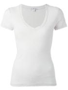 James Perse V-neck T-shirt, Women's, Size: Iii, White, Cotton