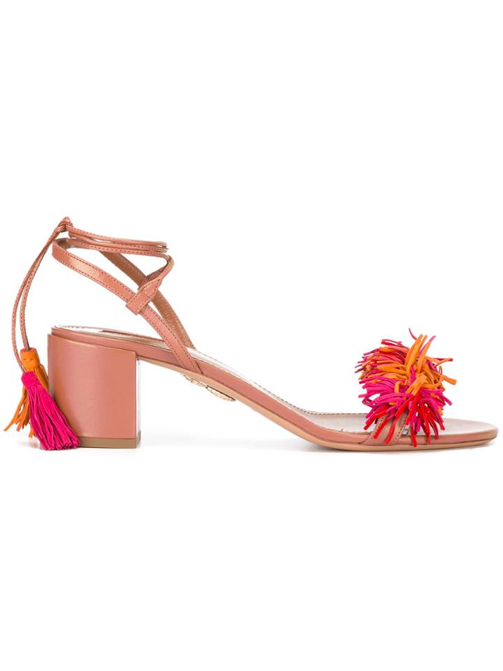 Aquazzura Wild Thing Sandals - Pink & Purple