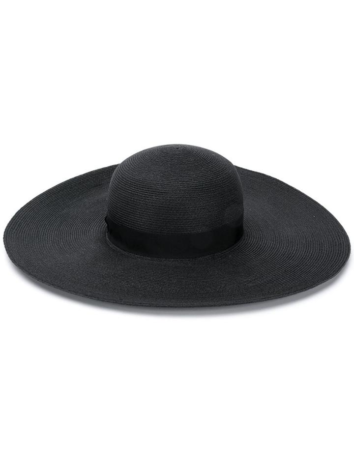 Borsalino Wide Brim Sunhat - Black