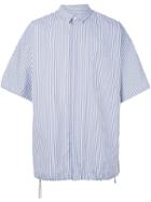 Juun.j Striped Oversize Shirt - Blue