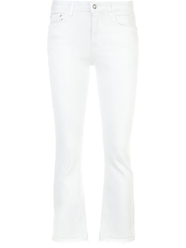 Derek Lam 10 Crosby Devi Jeans, Women's, Size: 28, White, Cotton/elastodiene