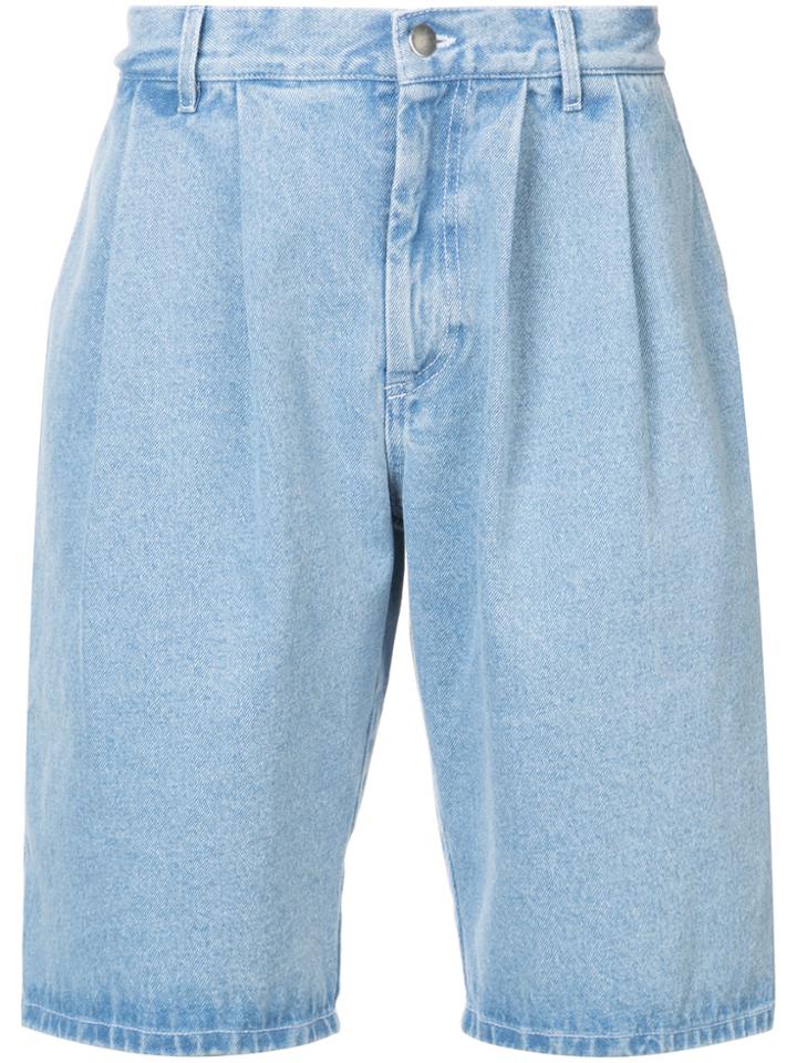 Gosha Rubchinskiy Oversized Denim Shorts - Blue