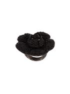 Oscar De La Renta Gardenia Pave Ring - Black