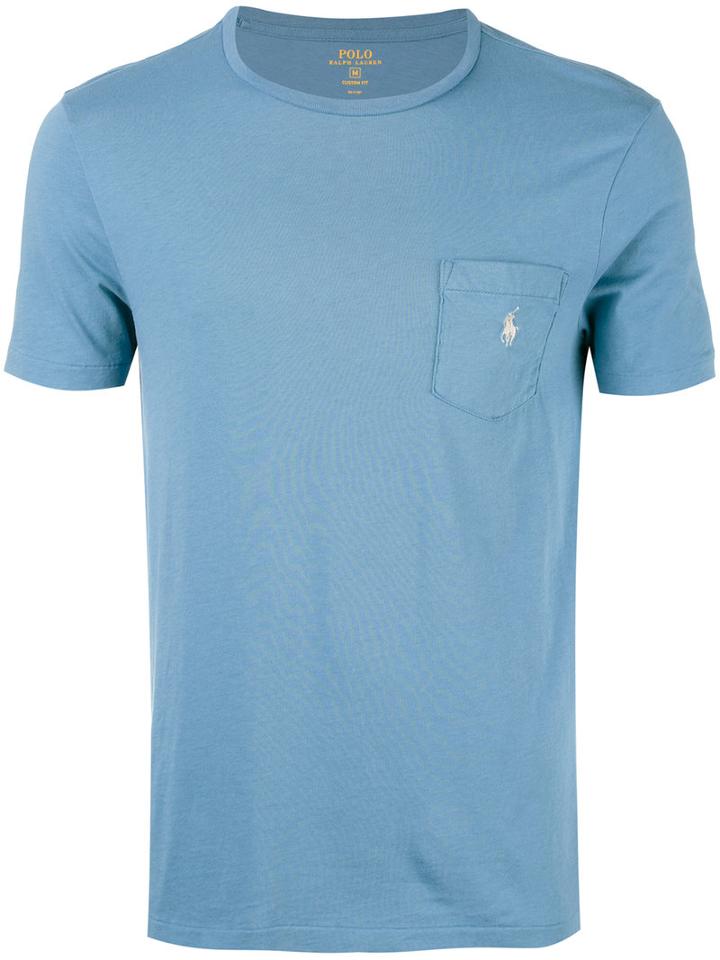 Polo Ralph Lauren - Short Sleeve T-shirt - Men - Cotton - S, Blue, Cotton