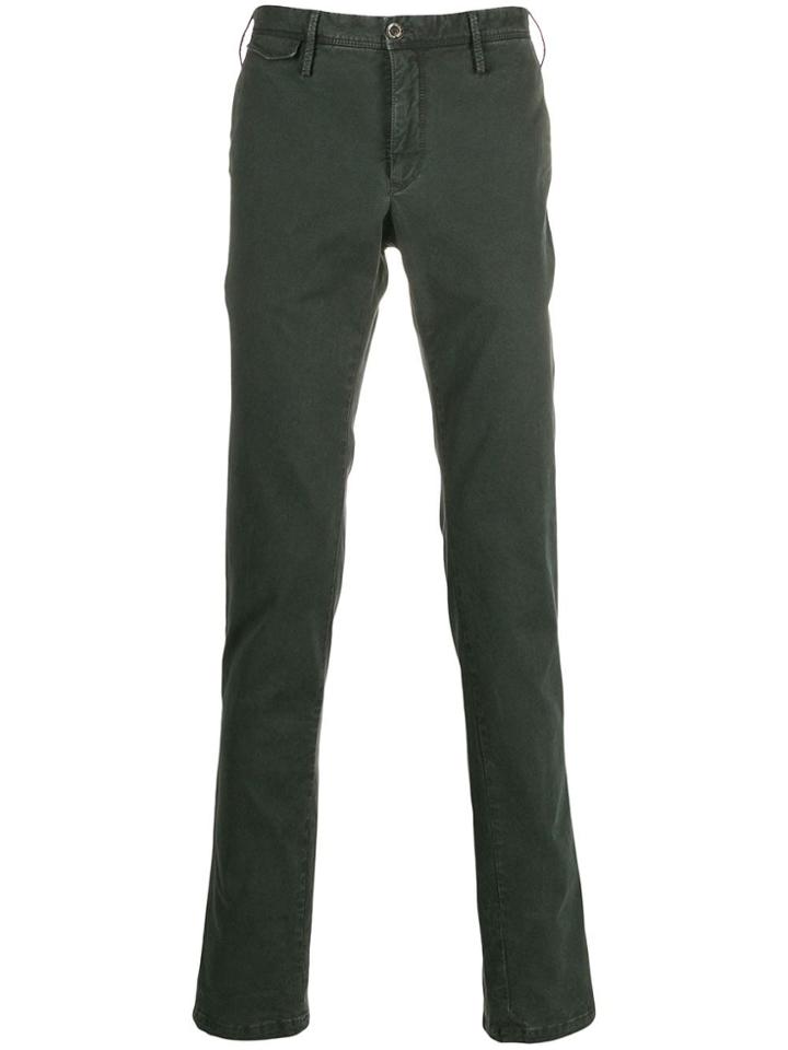 Pt01 Branded Chain Chinos - Green