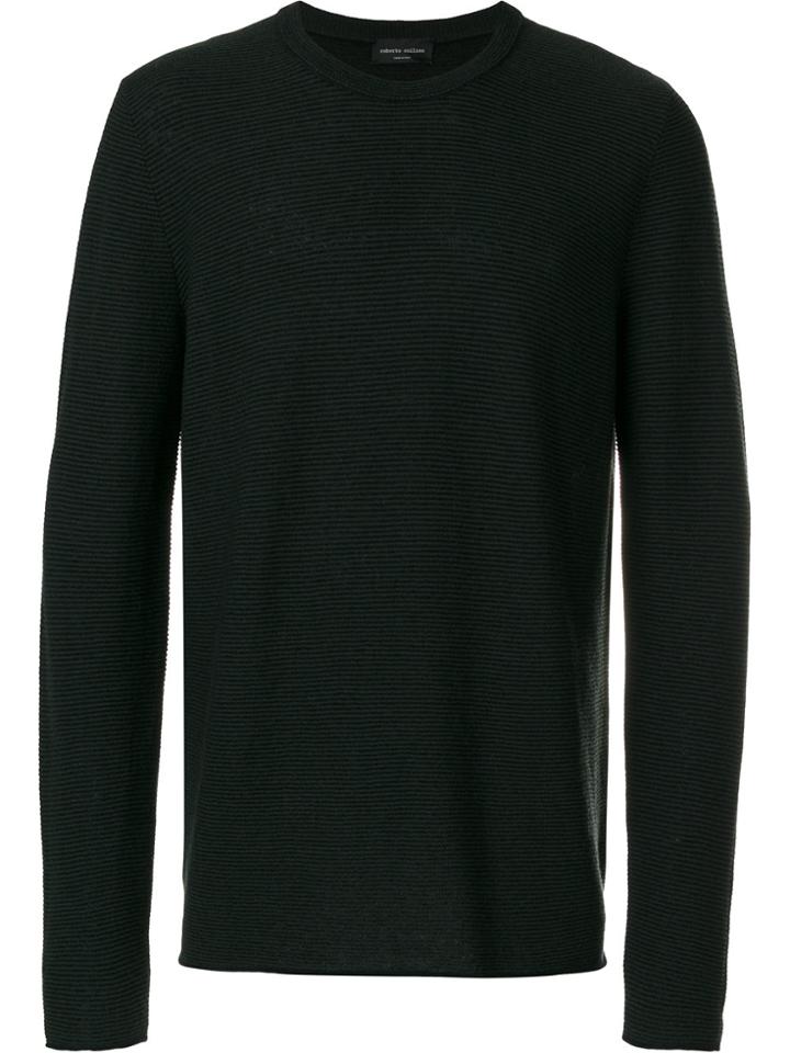 Roberto Collina Ribbed Jumper - Black