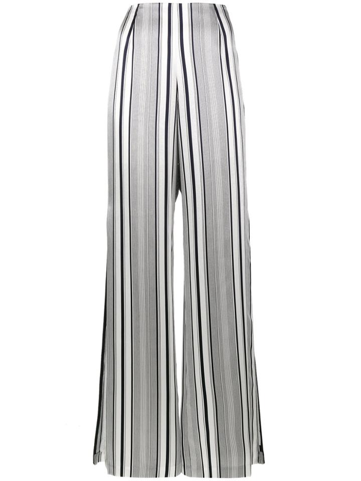 Jonathan Simkhai Striped Flared Trousers - Nude & Neutrals