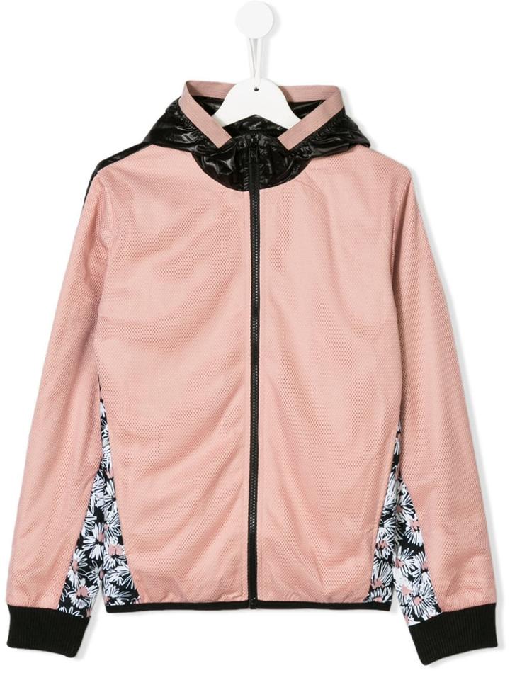 Stella Mccartney Kids Teen Logo Print Sports Jacket - Pink & Purple