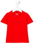 Armani Junior Logo Print T-shirt, Girl's, Size: 8 Yrs, Red