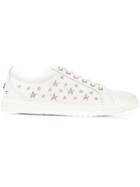 Jimmy Choo Star Appliqué Sneakers - White