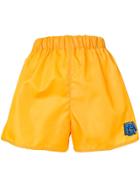 Prada Logo Shorts - Yellow