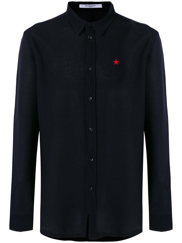 Givenchy Embroidered Star Shirt - Blue