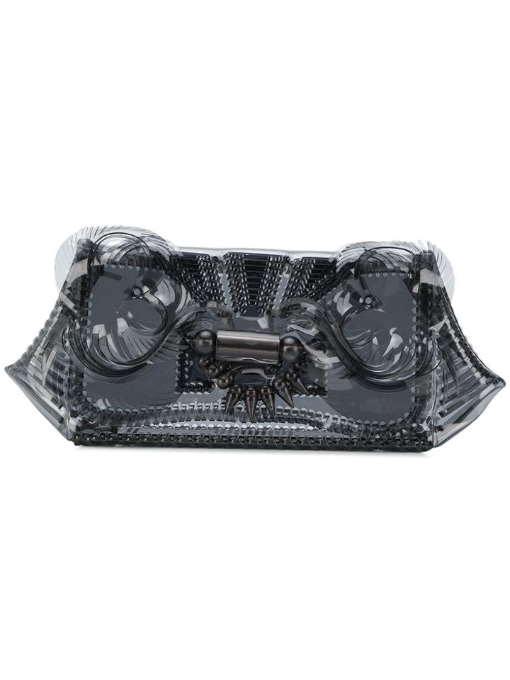 Mame See-through Clutch Bag - Black