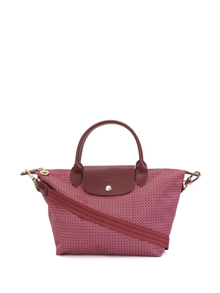 Longchamp Printed Top Handle Tote - Pink