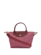 Longchamp Printed Top Handle Tote - Pink