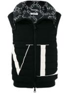 Valentino Vltn Padded Gilet - Black