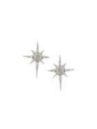 Sauer Brincos Supernova Em Ouro Branco, Pedra Da Lua E Diamante -