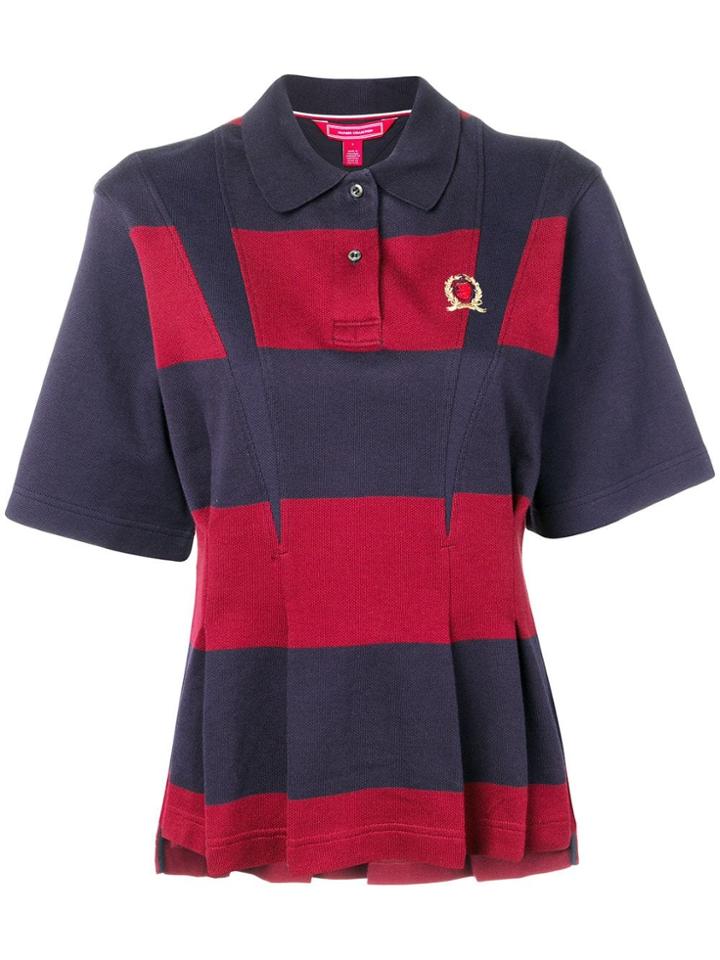 Hilfiger Collection Pleated Polo Shirt - Blue