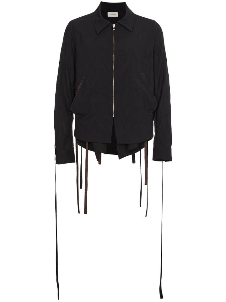 Bed J.w. Ford Zip Jacket With Arm Ties - Black