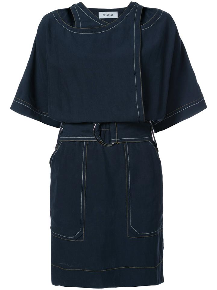Derek Lam 10 Crosby Belted Utility Dress - Blue