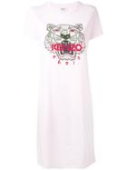 Kenzo - Tiger Sweatshirt Dress - Women - Cotton/polyester - M, Pink/purple, Cotton/polyester