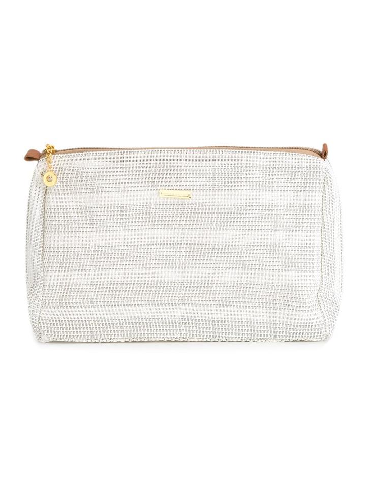 Lygia & Nanny Open Knit Pouch, Women's, Yellow/orange, Polyamide