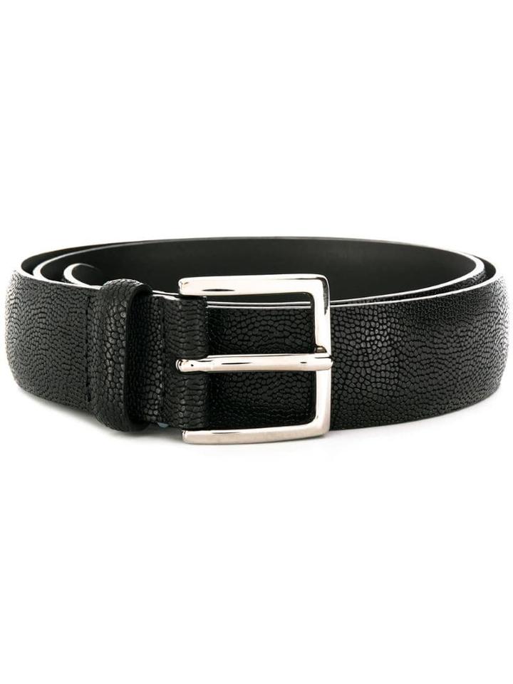 Orciani Grained Effect Belt - Black