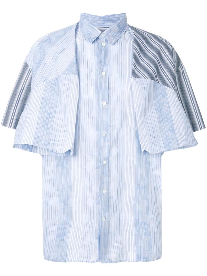 Y / Project Multi-striped Shirt - Blue