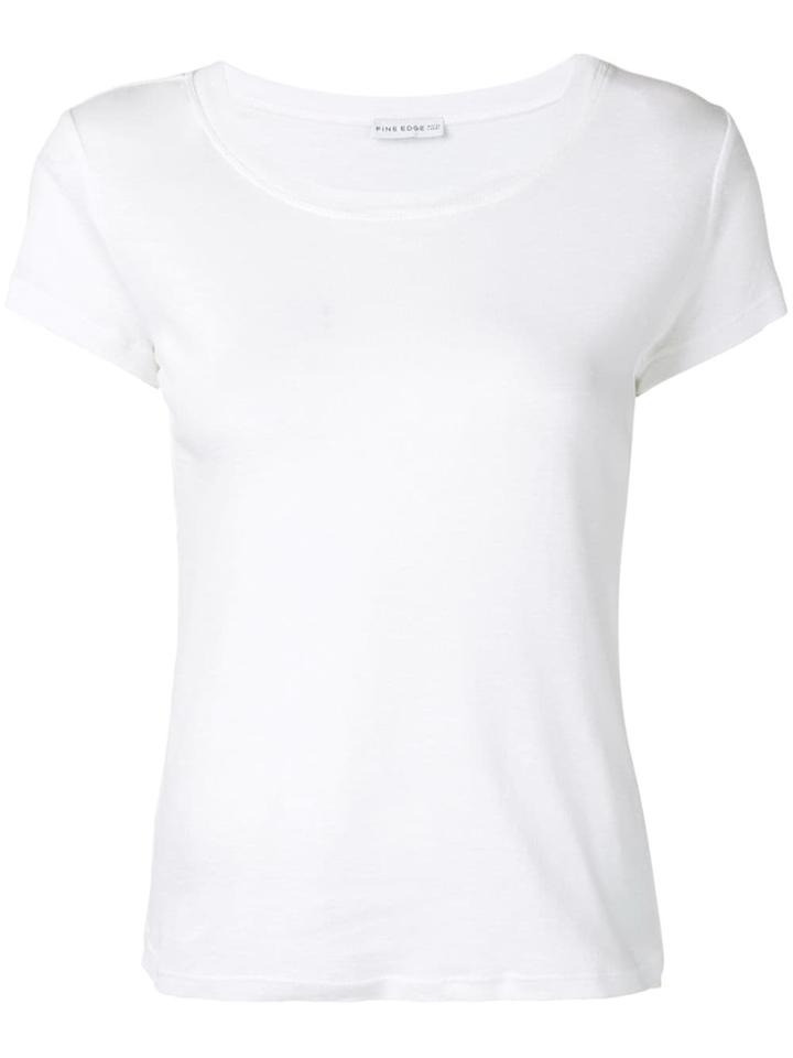 Fine Edge Round Neck T-shirt - White