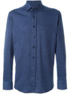 Etro Patterned Shirt, Men's, Size: 39, Blue, Cotton