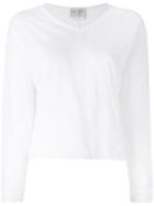 Forte Forte - V-neck Longsleeved T-shirt - Women - Cotton - Ii, Women's, White, Cotton