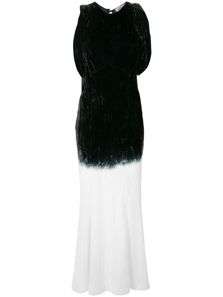 Attico Two Tone Gown - Black