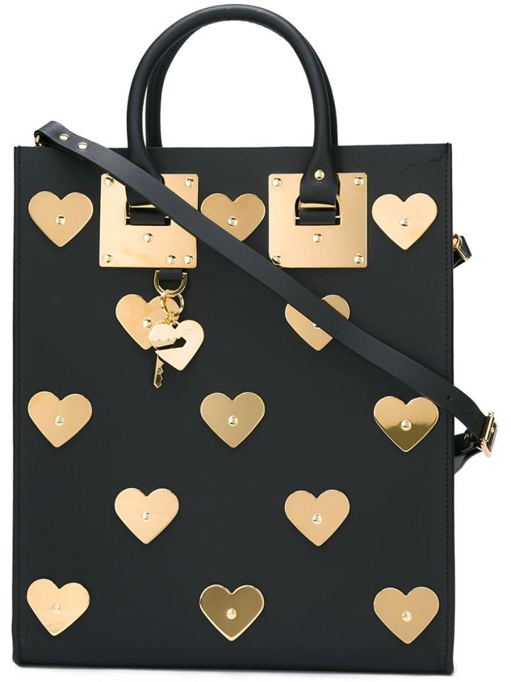 Sophie Hulme 'albion Hearts' Box Tote - Black