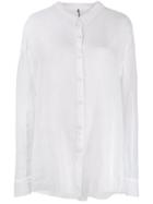 Masnada Longline Casual Shirt - White