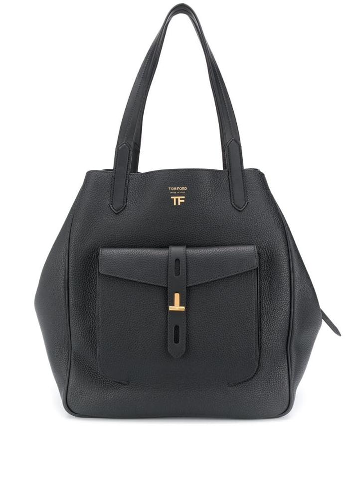 Tom Ford Logo Print Tote - Black
