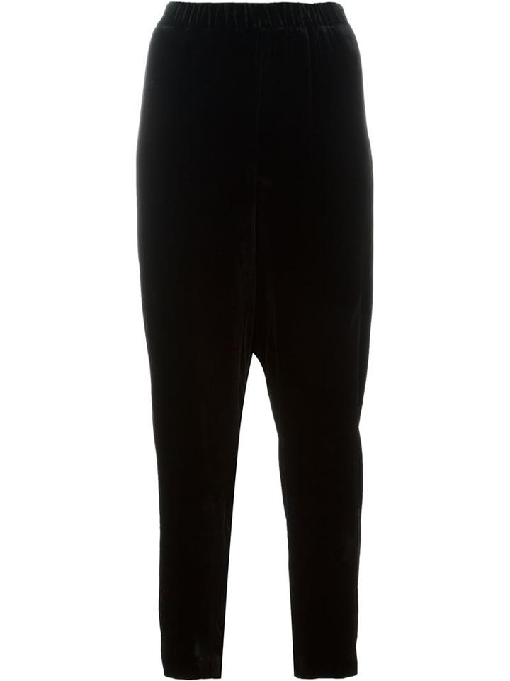 Theory Loose Fit Velvet Trousers