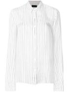Rta Oversized Pinstripe Shirt - White