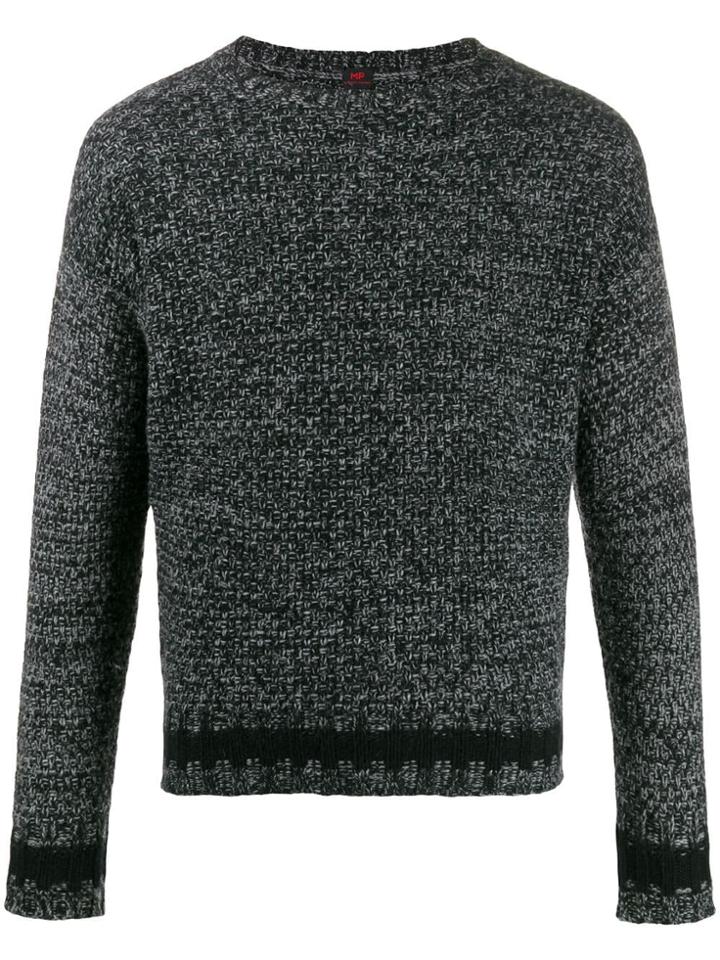 Mp Massimo Piombo Wool Knitted Jumper - Black