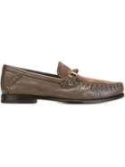 Santoni Classic Loafers, Men's, Size: 10, Brown, Leather