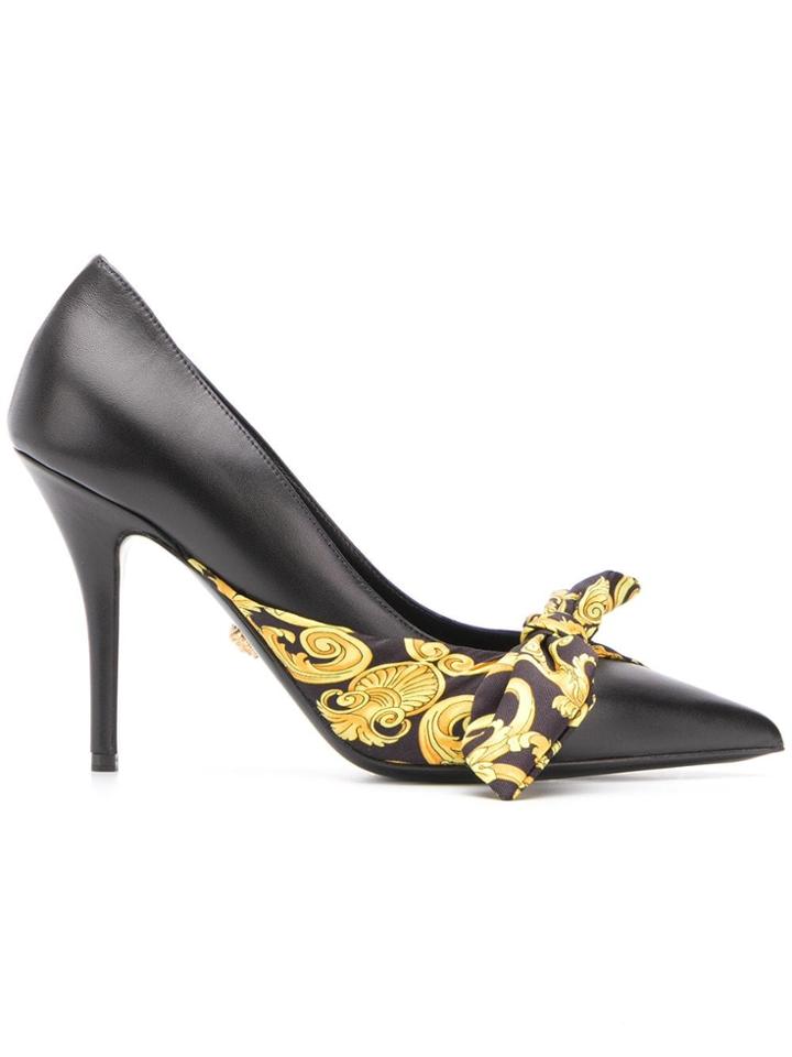 Versace Bow Detail Pumps - Black